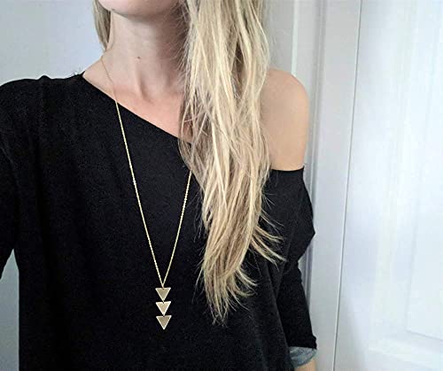 long necklaces for women - fashion pendant necklace jewelry silver bar feather circle leaf lock tassel y necklace jewelry set for girls