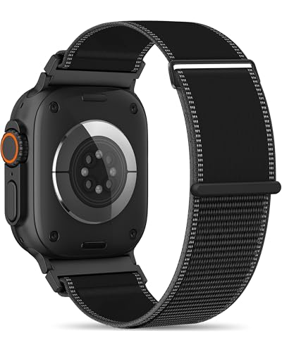 OHOTLOVE Trail Loop Nylon Band Compatible with Apple Watch Ultra 3/2 Bands 49mm 46mm 45mm 44mm 42mm Sport Replacement iWatch Wrist Strap for SE Series 11 10 9 8 7 6 5 4 Men Women