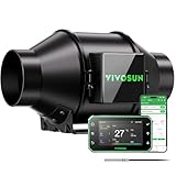 VIVOSUN Rohrventilator 100mm Abluftventilator 330m³/h AeroZesh G4 mit EC-Motor...