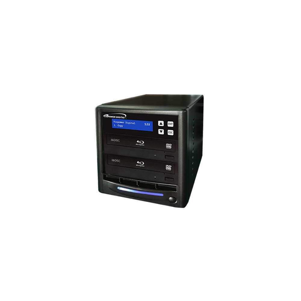 Vinpower Digital Standard Series 1 to 1 Target Blu-ray DVD CD Disc Duplicator - Black