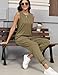 Adleodro Womens Pajama Sets Viscose from Bamboo Pleated Tank Top and Pants Pj Set 2 Piece Soft Sleeveless Lounge Set