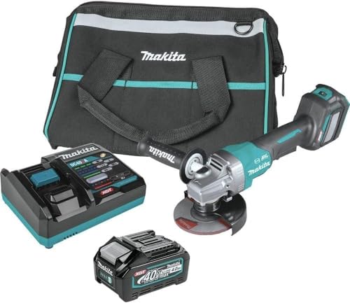 Makita Xgt 40V Max Paddle Switch Angle Grinder Kit, 4 1/2” / 5 inches