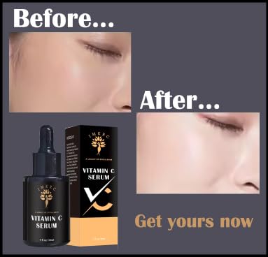 Miniatura 6 de IMKRC Suero de vitamina C, 20% ácido L-ascórbico, con ácido hialurónico, ácido ferúlico, vitamina E, 1.0 fl oz