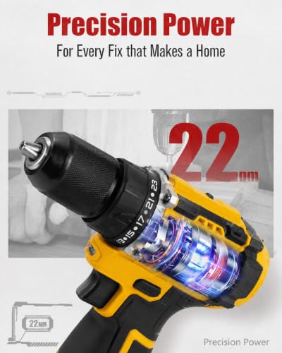 Image of MAF PRO 18V Small Drilling Machine for Home Use | Cordless Drill Machine | Wireless Drilling Machine | Drill Machine Battery Powered | Drill Machine Cordless