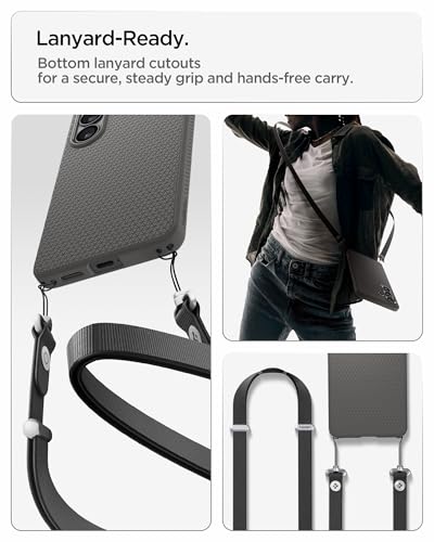 Image of Spigen for Galaxy S26 Plus Case, Liquid Air [No Magnet Ring] [Military-Grade Protection] - Marble Gray