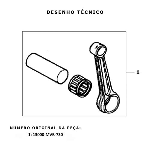 BIELA COMPLETA TXK INJECTION POWER NX4 1999-2008 / NX 400 2013-2015