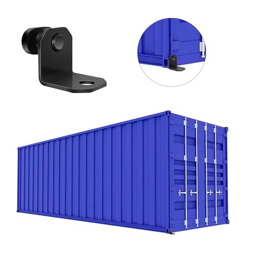 Image of Shipping Container Anchors,Heavy-Duty Steel Shipping Containers Tie Downs, Shipping Container Side Twist Lock for Anchoring to Rock Floor or Cement-4Pack
