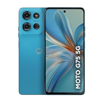 Smartphone Motorola Moto g75 5G 256GB 16GB Ram Boost 50MP Sony Camera com AI Ultrarresistencia militar - Azul