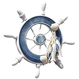 Schiffssteuerrad-skulptur – sie können das schiffssteuerrad-modell überall aufstellen, z. b. im wohnzimmer, esszimmer usw., maritimes ornament