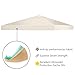 Tangkula 10'x10' Canopy Cover Outdoor Patio Gazebo Replacement Top Cover Wedding Party Event Tent Cover Heavy Duty Durable Waterproof Sun Snow Rain Shelter 1-Tier or 2-Tier 3 Color (2-Tier, Wine)