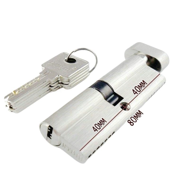 Barillet Porte D'EntréE Cylindre de serrure porte en laiton, Double ouverture Uso apto para, chambre à coucher(120mm)