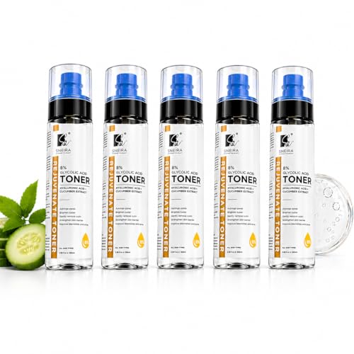 Image of 8% Glycolic Acid Toner 500 ml, Hydrating Face Mist Toner Enriched with Hyaluronic Acid & Cucumber Extract For Exfoliating Glowing Skin, Pores Tightening, Korean Beauty Secrets For Women & Men