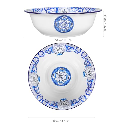 Lavabo esmaltado vintage de alta resistencia, pieza exclusiva de gran capacidad retro 3