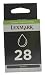 Produktbild Lexmark 18C1428E 28 Tintenpatrone Standardkapazität 175 Seiten Rückgabe, schwarz