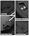 Vinyl Record Player with Speakers,MONODEAL 3-Speed Turntable for Vinyl Records with Bluetooth Transmitter,Auto Stop,RCA Output/USB/Headphone Jacks,Vintage Record Player Wooden Design Black