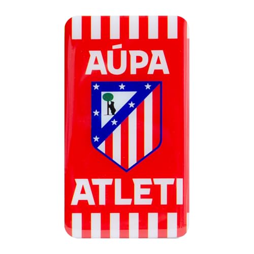 Imán Atlético de Madrid Aupa Atleti – Producto Oficial LaLiga – Souvenir Fútbol para Aficionados Colchoneros – Regalo Original para Hinchas, Peñas y Coleccionistas – Decoración Nevera y Hogar