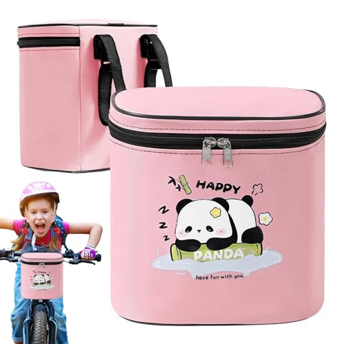 Bolsas De Bicicleta Para Niños Con Ma Bolsa De Organizadores Para Accesorios De Manillar, Bolsa Reflectante Multi -Bolsillo De Liberación Rápida | Bajo Rushbar Para Bicicleta Infantil Para Una Escuela