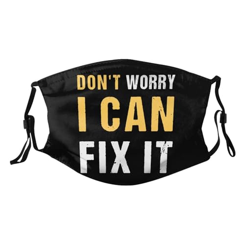 Don't Worry I Can Fix It Adult Dust Mask Adjustable Dust Face with 2 Filter