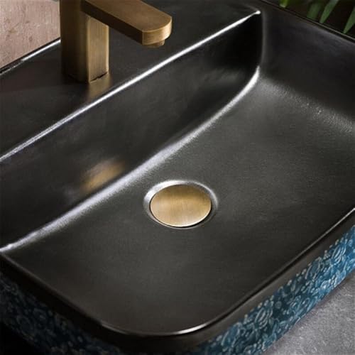Lavabo de baño rectangular amplio de porcelana para evitar salpicaduras 4