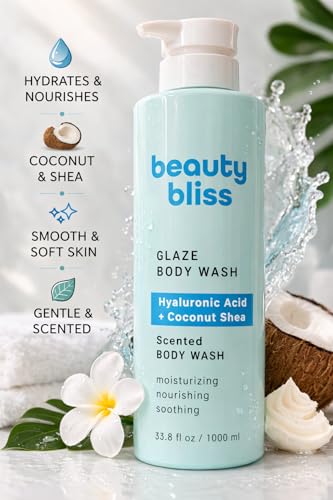 Glaze Body Wash with Hyaluronic Acid and Coconut Shea, Moisturizing, Scented, 33.8 fl oz image 5