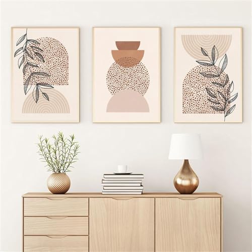 Toile Murale Abstraite Style Nordique | Décoration Maison Bohème 3PCS