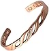 Produktbild Magnetverschluss Armband Damen Herren Armreif Kupfer mit mit Bio Arthritis Manschette