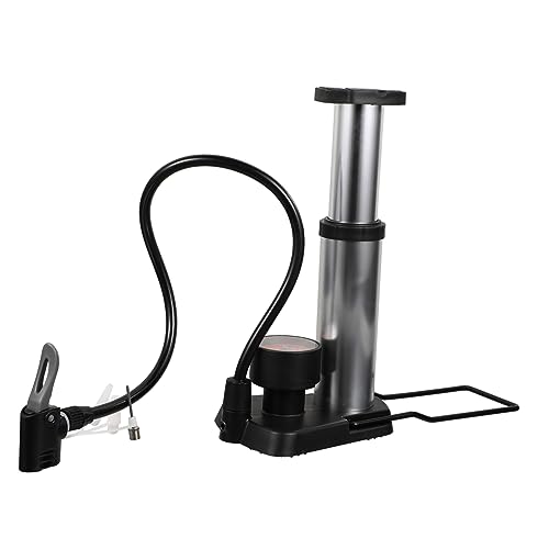 GALPADA Foot Pump Tire Inflator Pedal Portable Floor Bike Pump American French Valve Lightweight and Sturdy