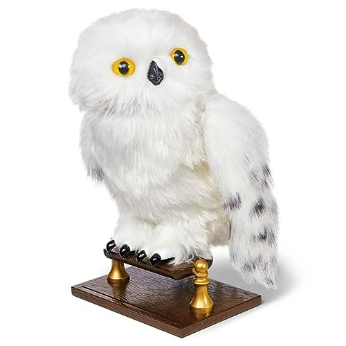 Harry Potter - Interaktive Plüsch-Eule Hedwig mit über 15 Geräuschen und Bewegungen, Spielzeug...