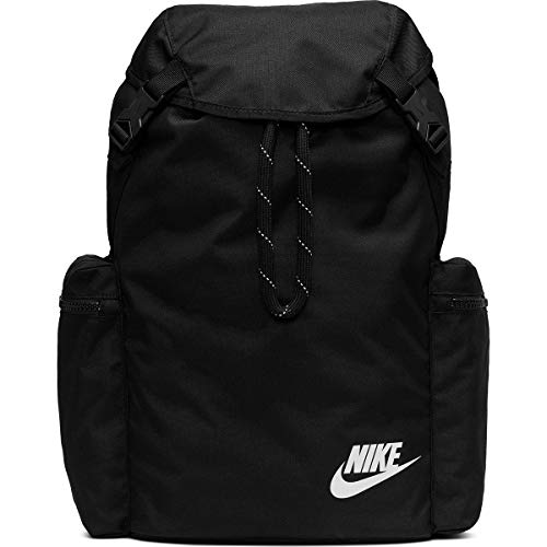 NIKE Unisex's Heritage Backpack, Black/Black/White, 1size