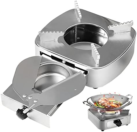 Fafeicy 400ml Edelstahl Alkohollampe - Silberner Spiritusbrenner Mit Kupferschraube 11,5x10x6cm