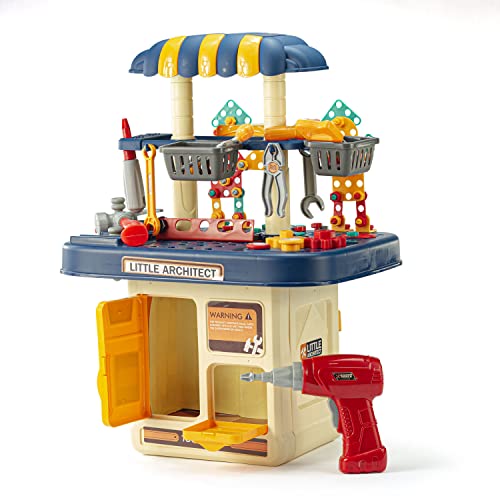 Bancada de Ferramentas Infantil com Chave de Fenda Automatica - 9019N