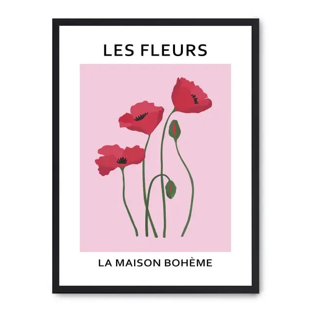 Cuadro les fleurs iv sublimez votre salon avec ce tableau vegetal original