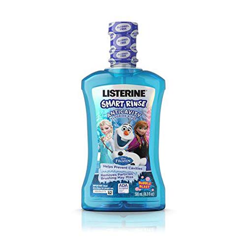 Listerine Smart Rinse Disney Frozen Anticavity Fluoride Rinse, 16.9 Fluid Ounce - 6 per case.