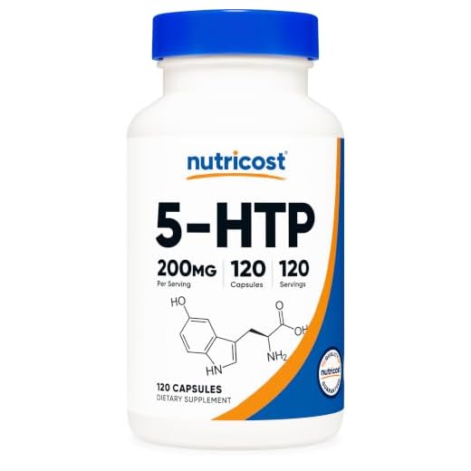Nutricost 5-HTP 200mg, 120 Vegetarian Capsules (5-Hydroxytryptophan) - Non-GMO & Gluten Free