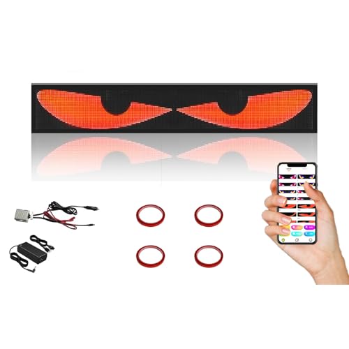 Evita un coche aburrido con Ojos LED de coche luces dinámicas programables Ojos del Diablo