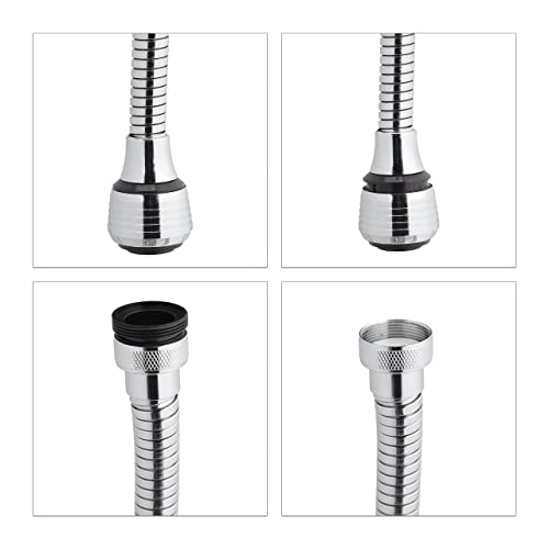 Relaxdays Estensione del rubinetto, flessibile, 2