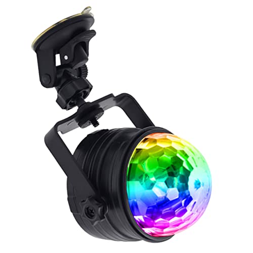 GALPADA Disco Ball Stage Light USB Sound Activated RGB Projection Lamp Brightness Remote Control Portable Party Light for Home Car Tent and Events