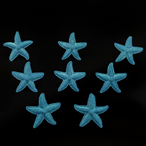Starfish Drawer Pulls and Knobs 8Pack Glittery Animal Cabinet Knobs Cute Pulls for Kitchen Bathroom Dresser Blue Ocean Beach Theme Handles - Image 7