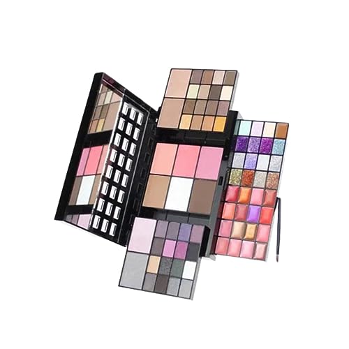 ARTSEWPLY Essential Makeup Set 74 Color Palette Lip Gloss Blush Powder for Routine