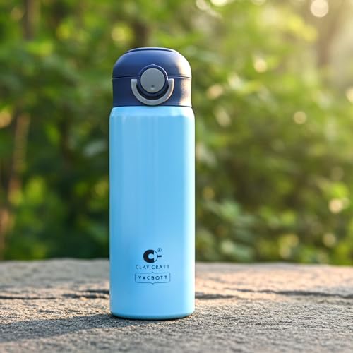 Image of CLAY CRAFT VACBOTT Sonic Pro Double Wall|18 Hours Hot and 24 Hours Cold Water Bottle Vacuum Insulated Flask Bottle|550ml, 1Pcs, Bottle for Home, Office|BPA-Free|BIS Certified|1Year Limited Warranty