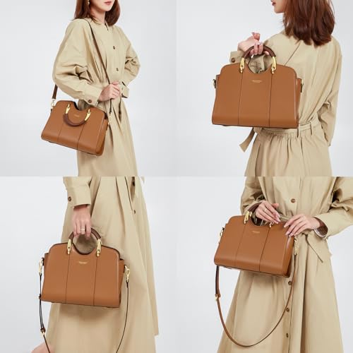 Satchel Bag for Women Fanshion Leather Ladies Top Handle Tote Shoulder Bag Purses and Handbags2