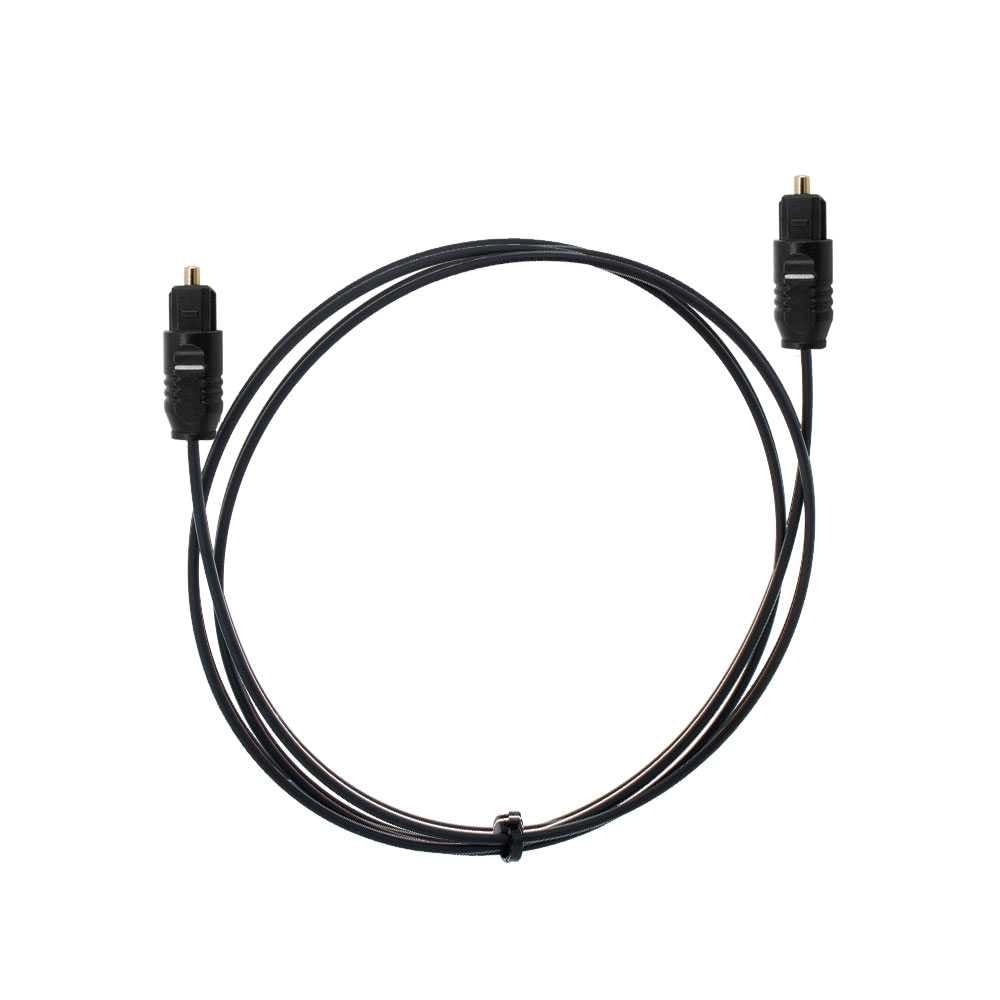 OcioDual Optyczny kabel Toslink 3 m światłowód Optic Fiber Audio LWL SPDIF M/M czarny do TV Optical Audio Cable kabel audio