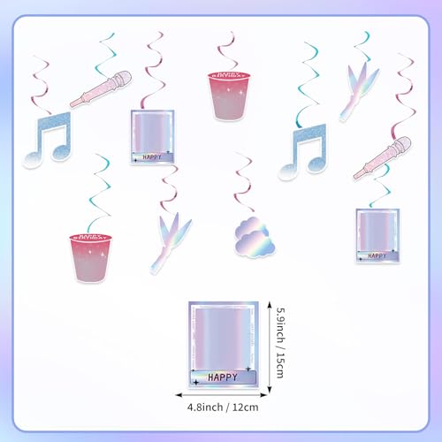 Image of Demon Girls Hanging Swirl Party Decoration,Party Decoration,Demon Movie Party Swirls,Suitable for Party Decoration Supplies (multicolor3)