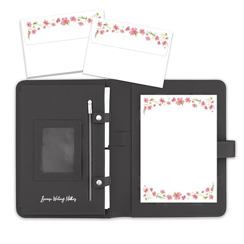 Me Loovely Carta da lettere con bordo floreale e