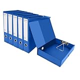 DONGLI Paquete de 6 A4 Caja de Archivo,Azul