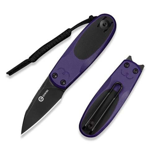 CIVIVI Purr Mini Pocket Knife Cute Cat-Inspired Folding EDC Knife 1.83 Nitro-V Steel Blade Two-Tone G10 Handle Double Detent Slip Joint Knife Unique Gift for Men & Women C25054-3