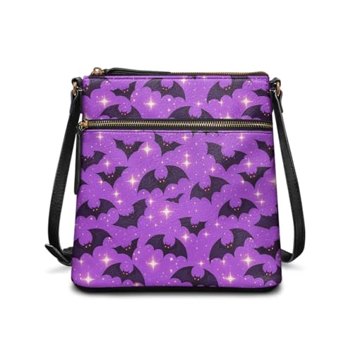 Image of Leather Purses for Women, Leather Hobo Bags for Women Travel Sling Purse Triple Zippered Pockets Shoulder Bag