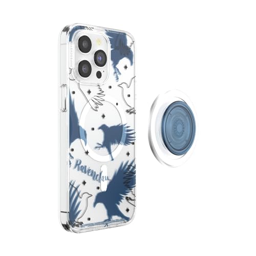 Image of PopSockets iPhone 15 Pro Max Case with Round Phone Grip Compatible with MagSafe, Phone Case for iPhone 15 Pro Max, Wireless Charging Compatible - Harry Potter - Ravenclaw