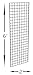 Only Hangers - Black Commercial Grade Gridwall Art Display Panels – Heavy Duty Grid Panel for Any Retail Display - Art and Trade Show Panels (2' x 6', 3)