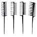 Produktbild Limeow Haarfärbepinsel Färbekamm Schwarz Strähnenkamm Haarfärbepinsel Kamm Strähnchen Kamm Pinsel Zum Haare Färben Schwarz 4 Stück für Haarfärbung Friseur Salon Friseur Zubehör Strähnenkamm Set